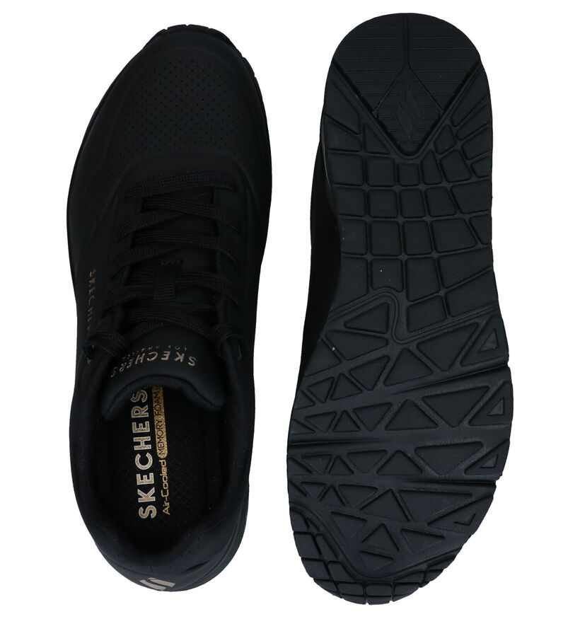 Skechers Uno Stand On Air Zwarte Sneakers voor dames (314063)