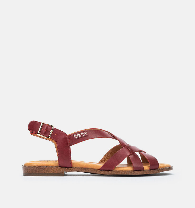 Pikolinos Algar Sandales plates en Rouge pour femmes (370545)