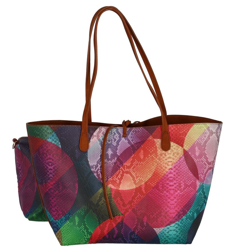 Meerkleurige Omkeerbare Bag in Bag Tas Desigual, , pdp