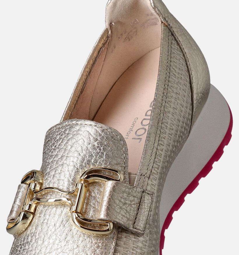 Gabor OptiFit Mocassins en Or pour femmes (352027) - pour semelles orthopédiques