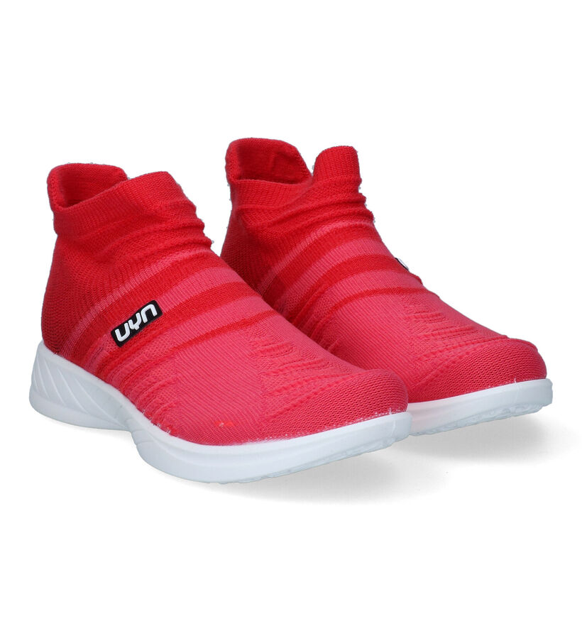 UYN X-Cross Baskets en Rouge pour femmes (303134) - pour semelles orthopédiques