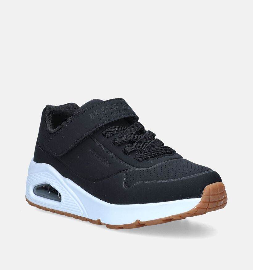 Skechers Uno Air Blitz Zwarte Sneakers voor jongens, meisjes (350333)