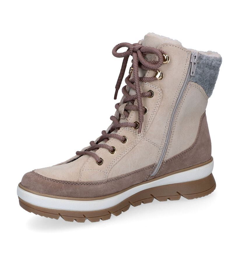 Jana Beige Bottines voor dames (298458)