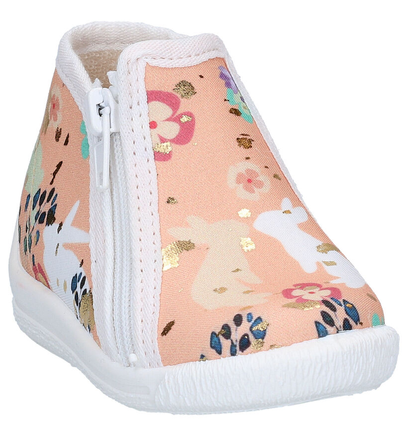 Bellamy Poeme Roze Pantoffels in stof (292090)