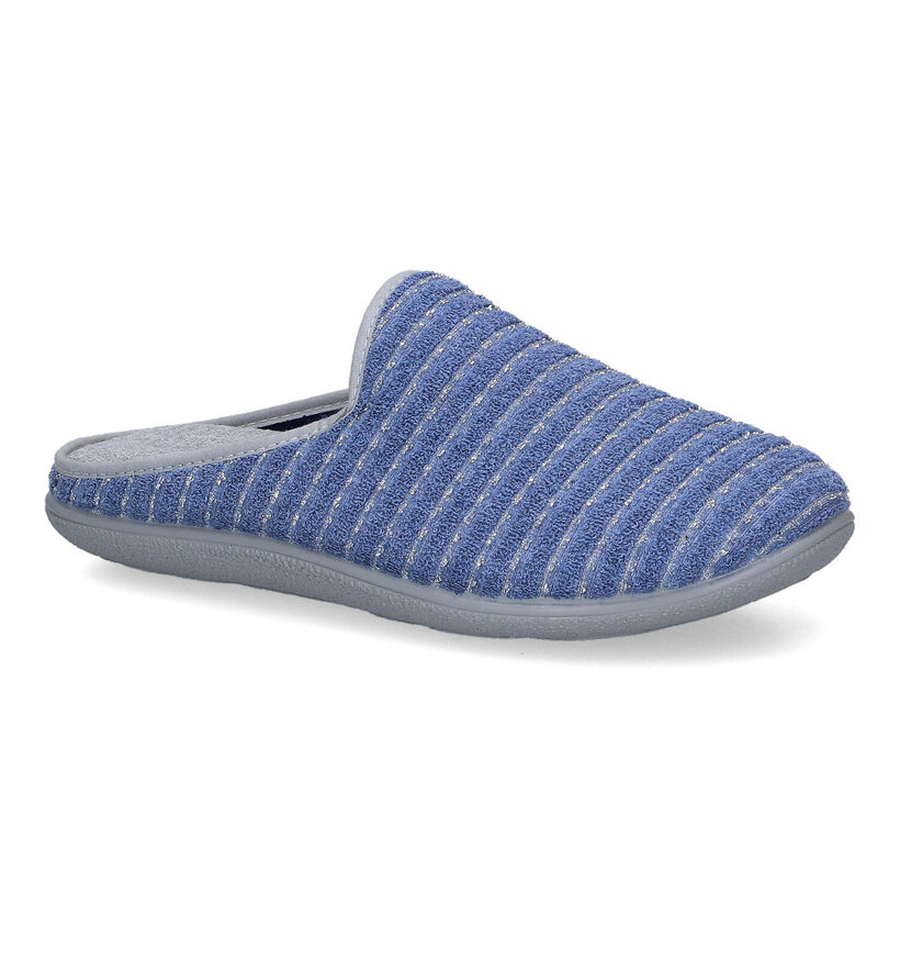 Hush Puppies Caban Pantoufles en Bleu en textile (308852)