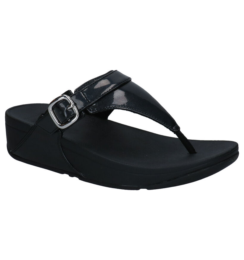 FitFlop Lulu Tongs en Noir en simili cuir (293470)