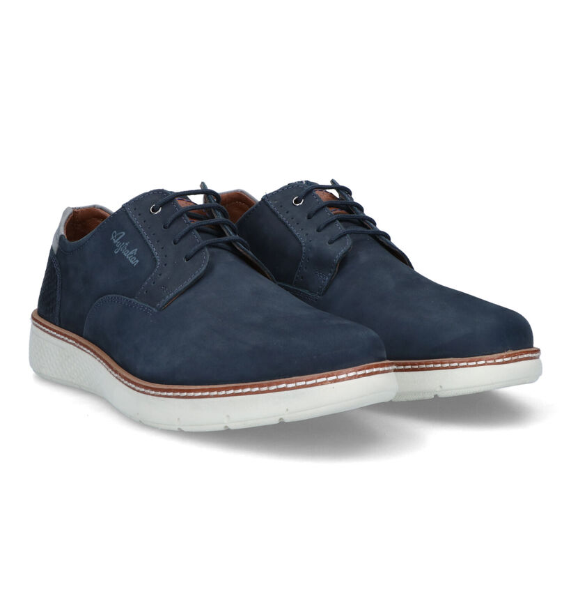 Australian Preston Chaussures à lacets en Bleu pour hommes (321690) - pour semelles orthopédiques