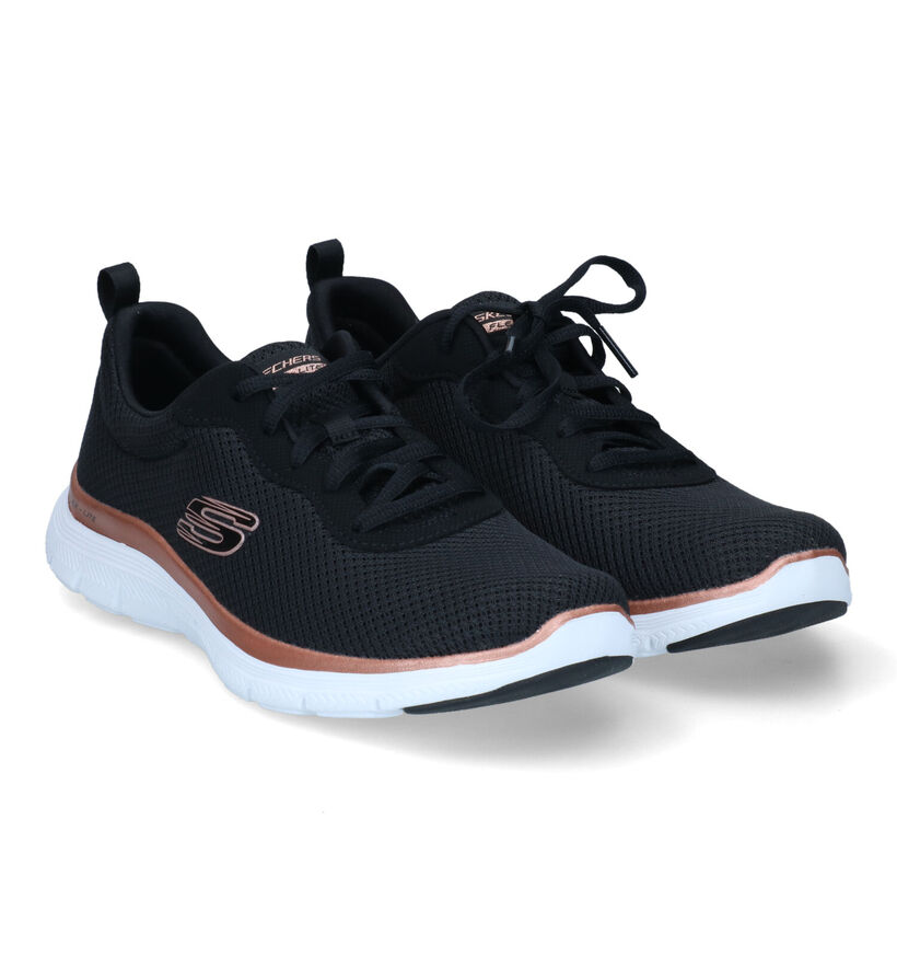 Skechers Flex Appeal 4.0 Baskets en Noir pour femmes (310633)
