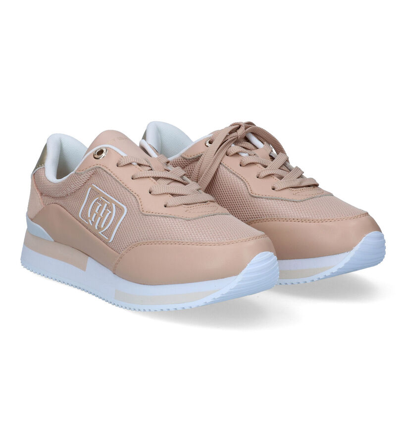 Tommy Hilfiger Feminine Active City Beige Sneakers voor dames (303974) - geschikt voor steunzolen