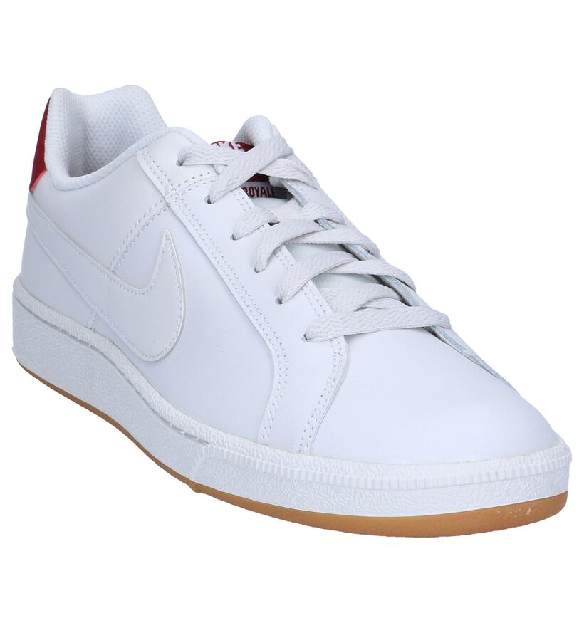 Nike Court Royale Baskets en Blanc en cuir (262194)