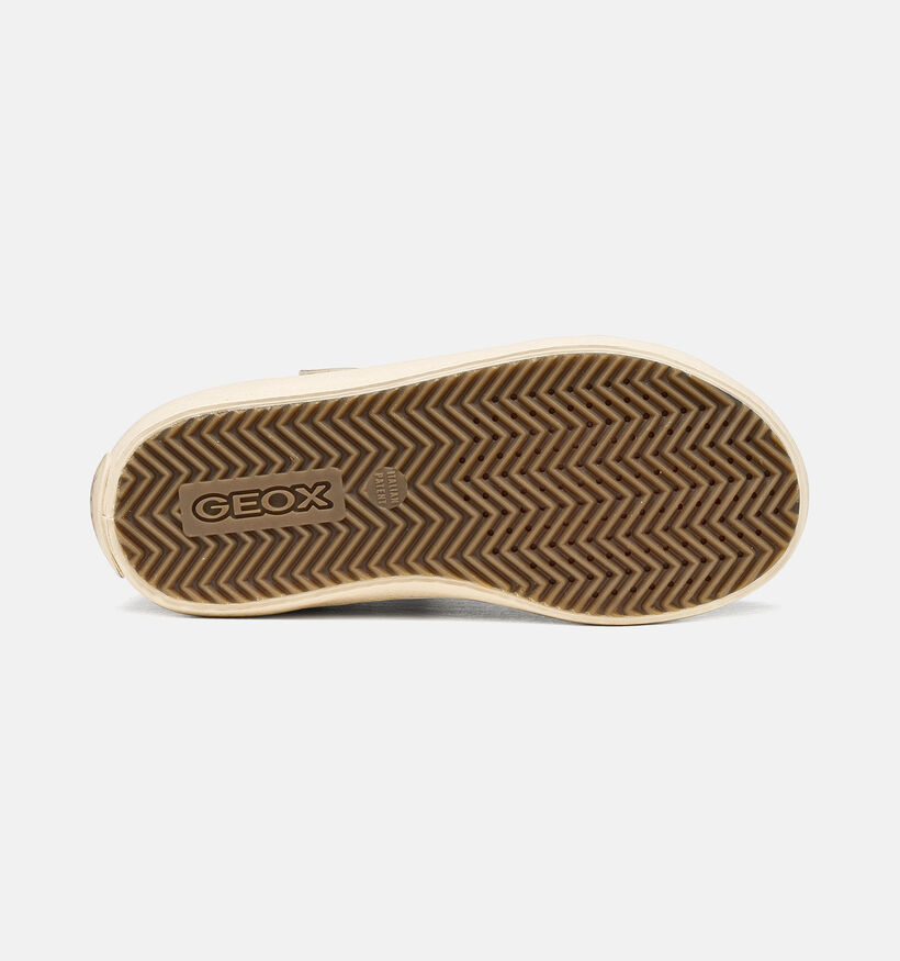 Geox Kalispera Baskets montantes en Beige pour filles (377774) - pour semelles orthop&eacute;diques