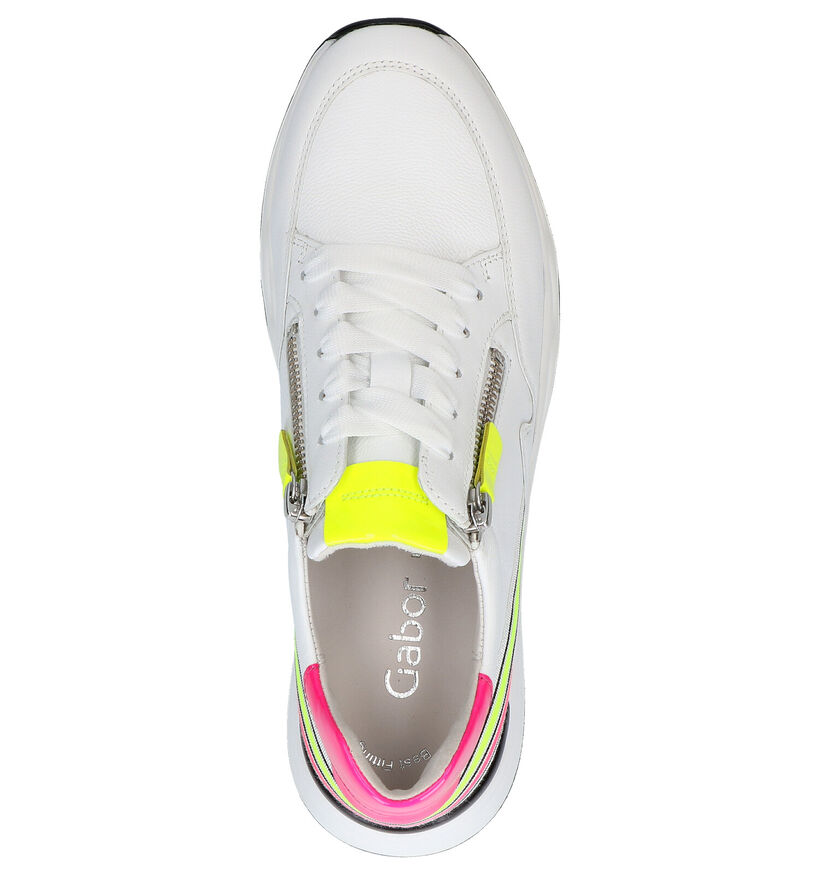 Witte Sneakers Gabor Best Fitting in leer (271545)