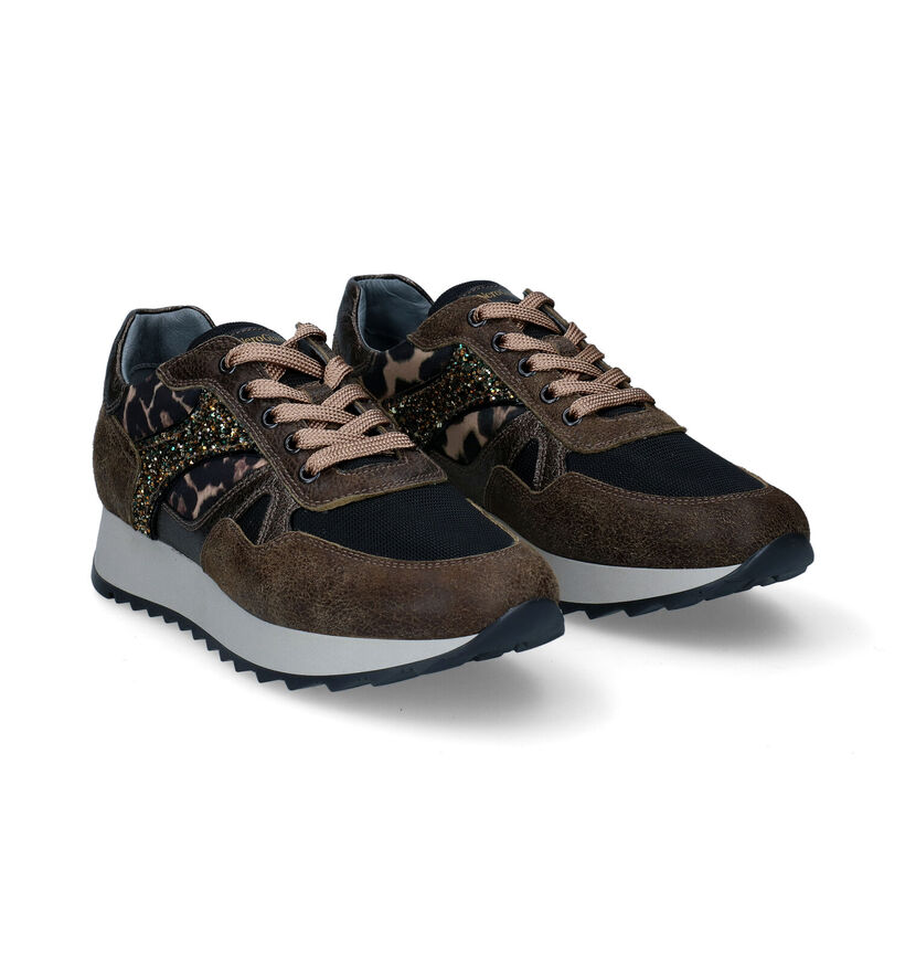 NeroGiardini Kaki Sneakers in nubuck (296625)