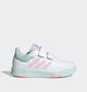 adidas Tensaur Sport 2.0 Wit/Pastel Sneakers voor meisjes (359690) - geschikt voor steunzolen