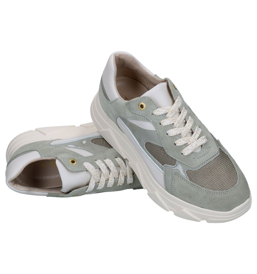 Tango Kady Fat Groene Sneakers in kunstleer (291406)