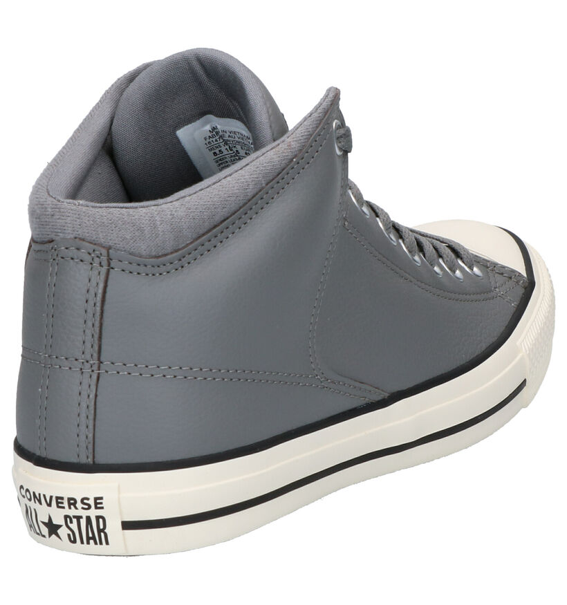 Converse AS High Street Baskets en Gris en cuir (252765)