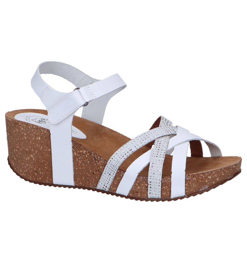 Witte Sandalen Hee in leer (244433)