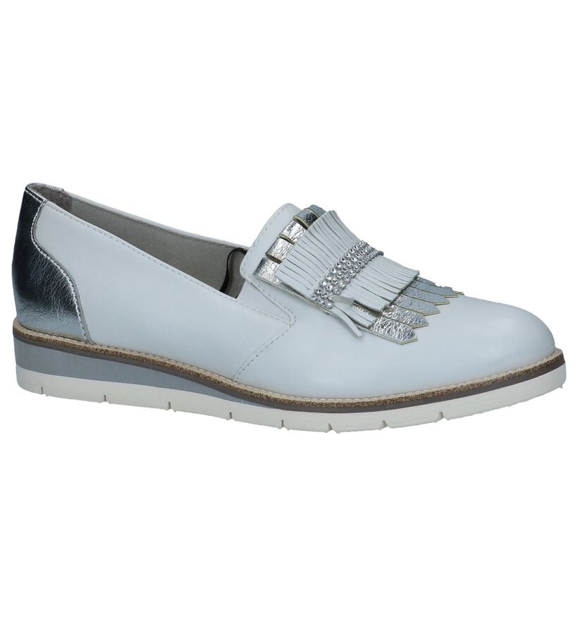 Tamaris Chaussures slip-on en Blanc en cuir (237695)