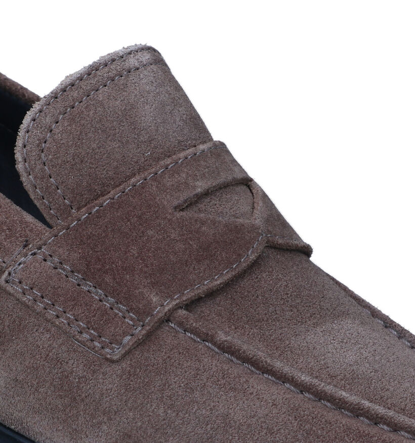 Geox Sapienza Bruine Instapper in daim (326744)