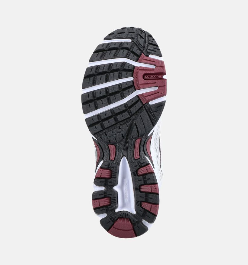 Saucony Ride Millenium Witte/Bordeaux Hardloopschoenen voor dames (376605) - geschikt voor steunzolen
