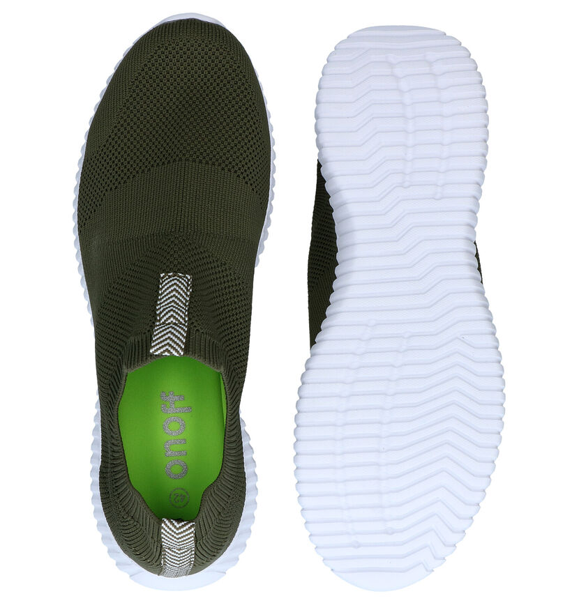 ONOFF Kaki Slip-on Sneakers in stof (291964)