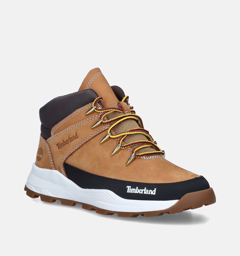 Timberland Brooklyn Euro Sprint Bottines en Naturel pour garçons (346746) - pour semelles orthopédiques