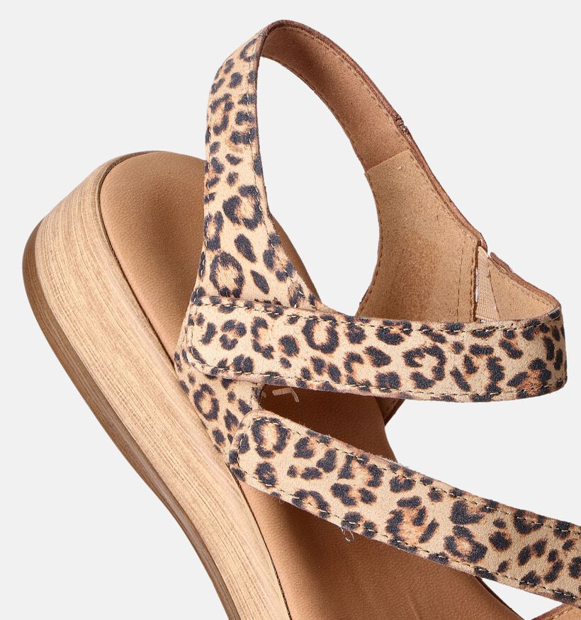Gabor Bruine Sandalen Leopard voor dames (355059)