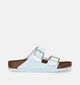 Birkenstock Arizona Birko Flor Patent Nu-pieds en Blanc pour femmes (337970)