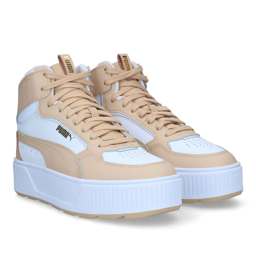 Puma Karmen Rebelle Mid Baskets en Beige pour femmes (318650)