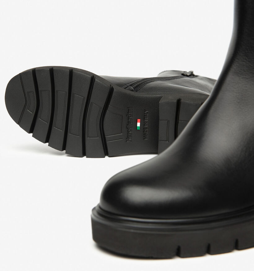NeroGiardini Bottines motardes en Noir pour femmes (363952) - pour semelles orthopédiques