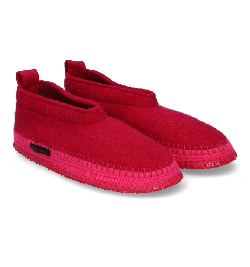 Giesswein Tegernau Fuchsia Pantoffels in wol (316054)