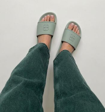 Laurent David Nu-pieds Orange/Vert