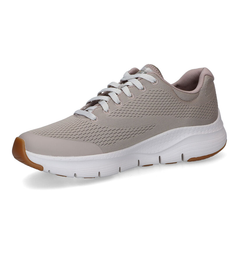 Skechers Arch Fit Baskets en Vert Olive pour hommes (340806) - pour semelles orthopédiques