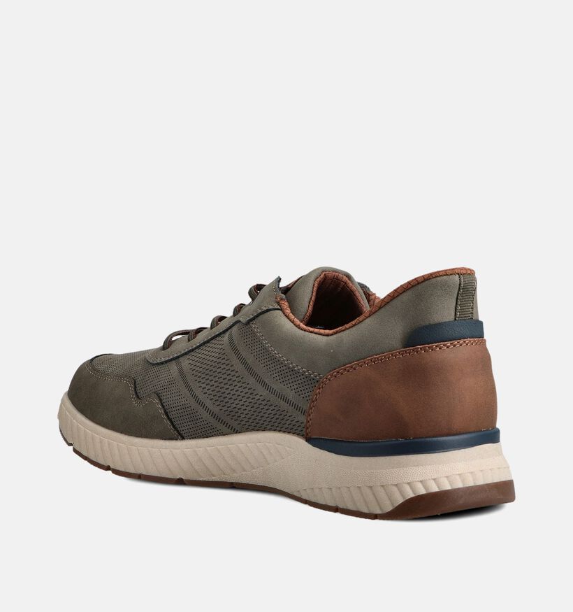 Relife Chaussures plates en Vert kaki pour hommes (368303) - pour semelles orthopédiques