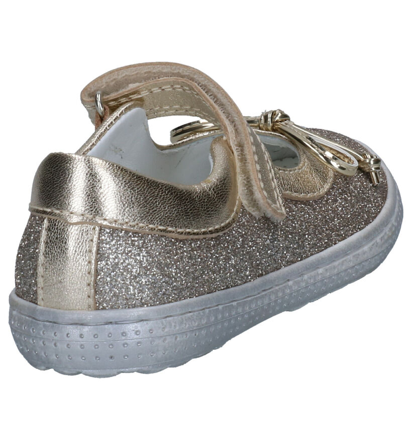 Beberlis Ballerines en Or en textile (271442)