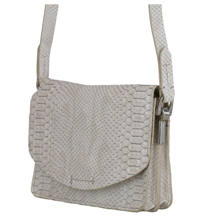 Clarks Marva Wave Ecru Crossbody Tas in kunstleer (274236)