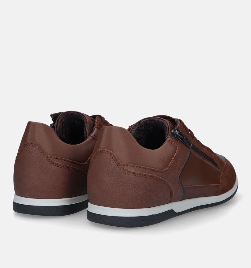 Geox Renan Cognac Veterschoenen voor heren (328359) - geschikt voor steunzolen