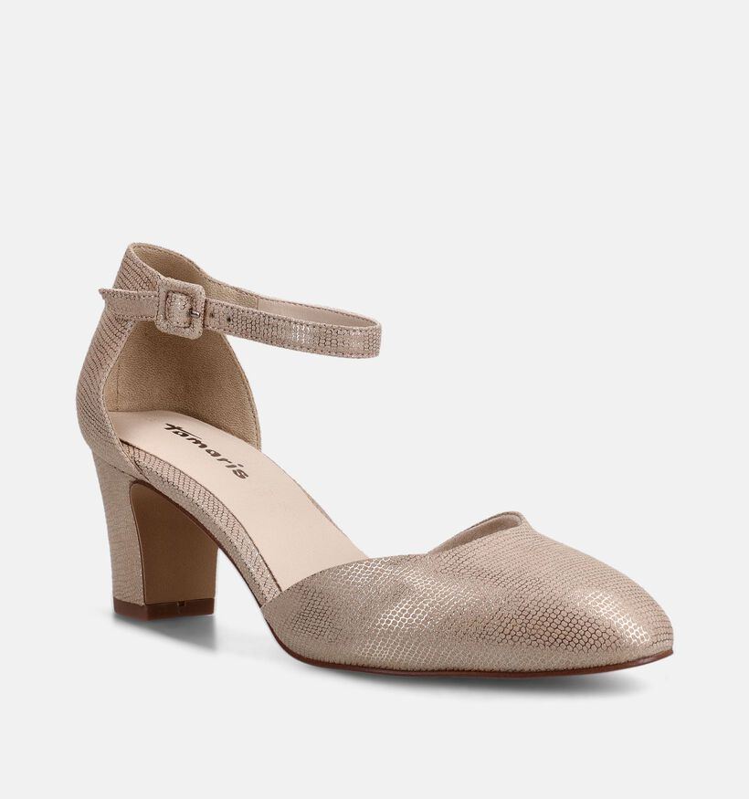 Tamaris Gouden Pumps met bandje voor dames (367667)