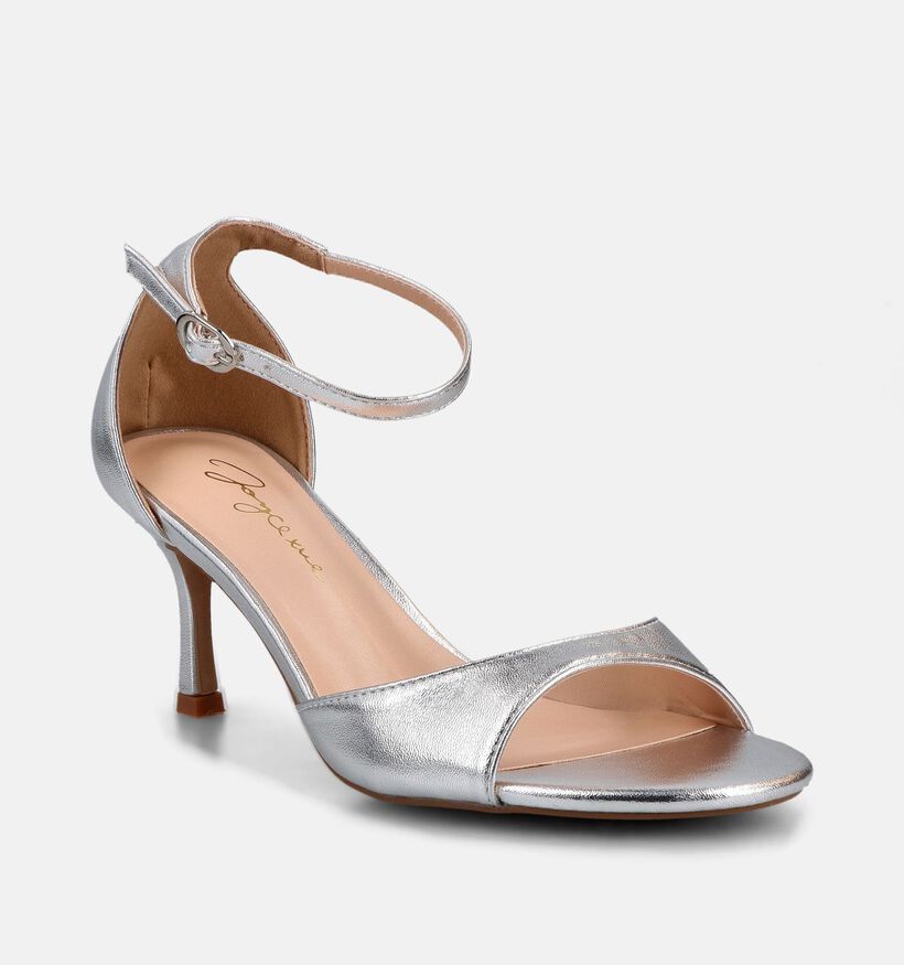 Joyce x Me Sandales &agrave; talons en Argent pour femmes (373222)