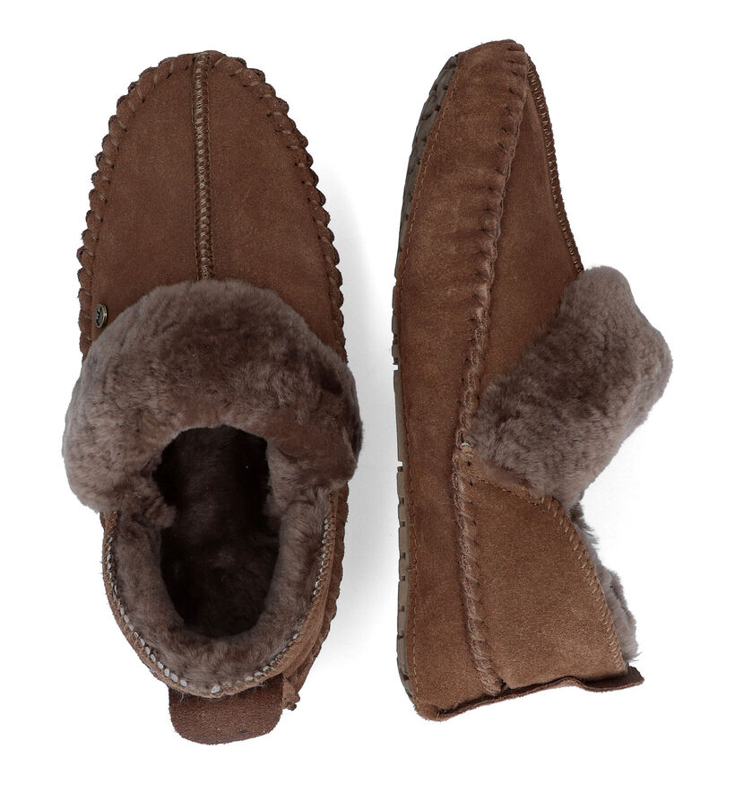 Warmbat Barrine Bruine Pantoffels voor dames (326091)