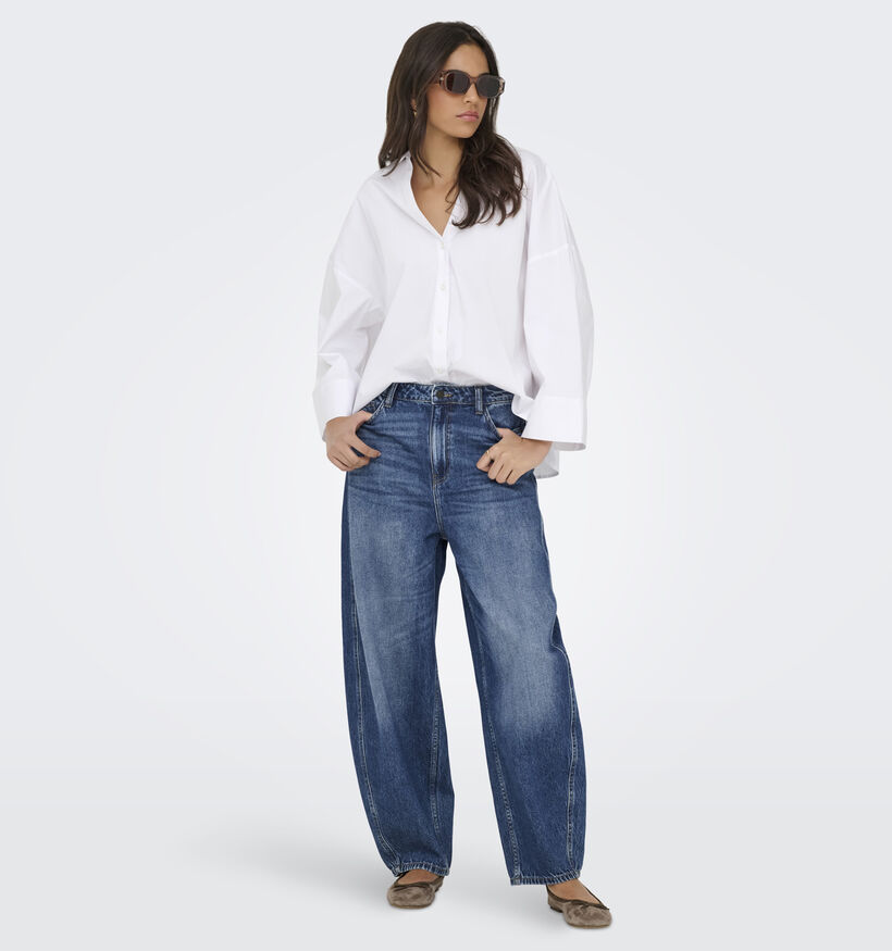 JDY Mio 7/8 Shirt Witte Hemd voor dames (370041)