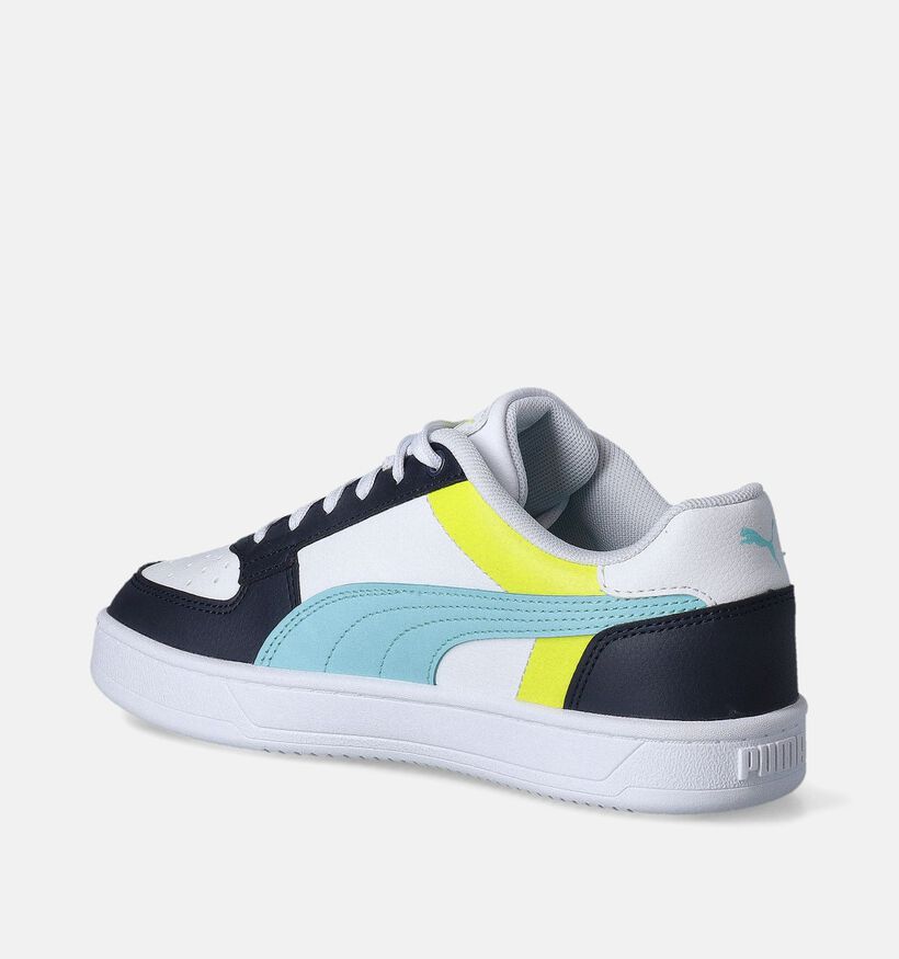 Puma Caven 2.0 Block Baskets en Blanc pour filles, garçons (350380) - pour semelles orthopédiques
