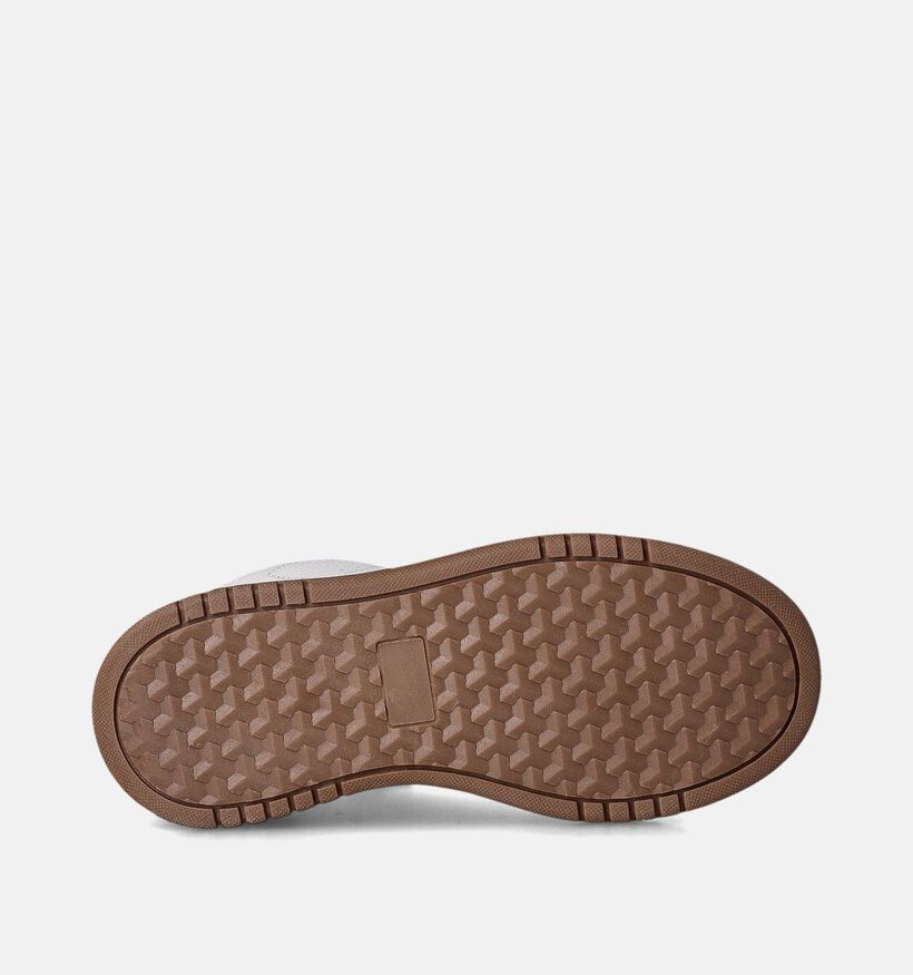 SJ Ecru Veterschoenen voor jongens (354463) - geschikt voor steunzolen