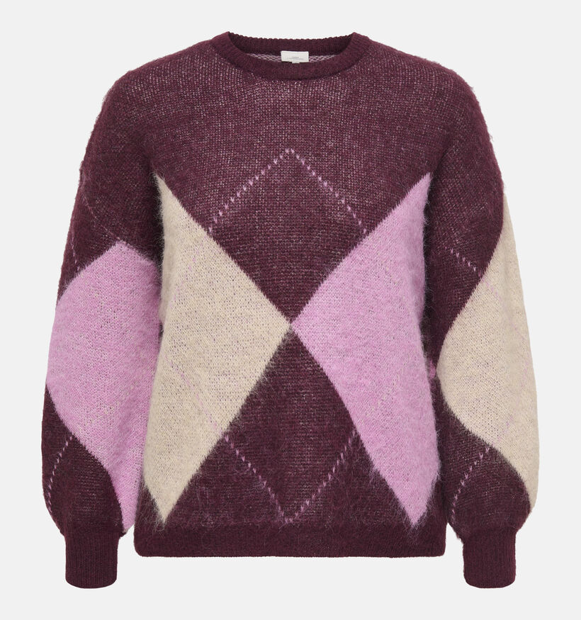 ONLY Carmakoma Noeme Bordeaux Trui voor dames (381910)