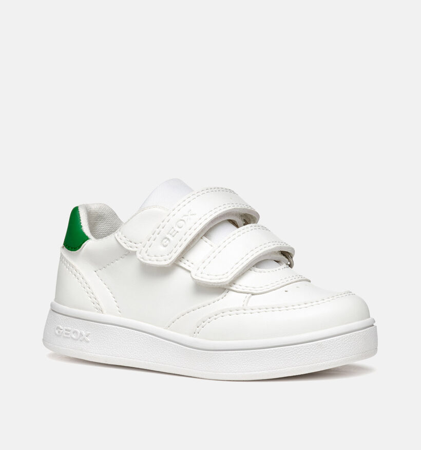 Geox Eclyper Witte Babyschoentjes voor jongens (356374) - geschikt voor steunzolen