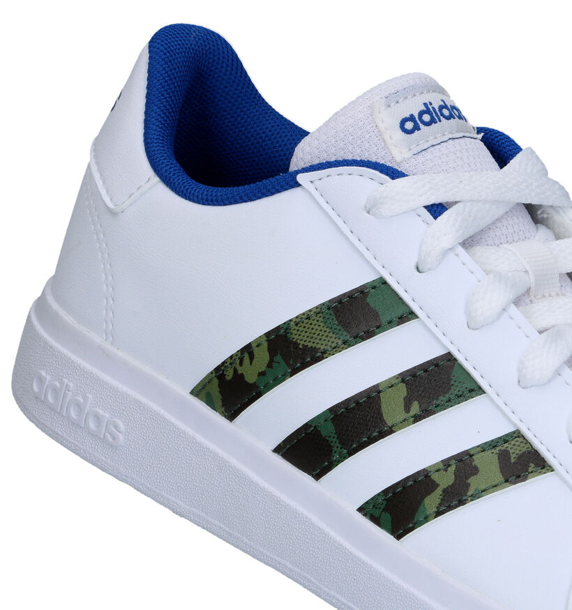 adidas Grand Court 2.0 Witte Sneakers voor jongens, meisjes (324104)