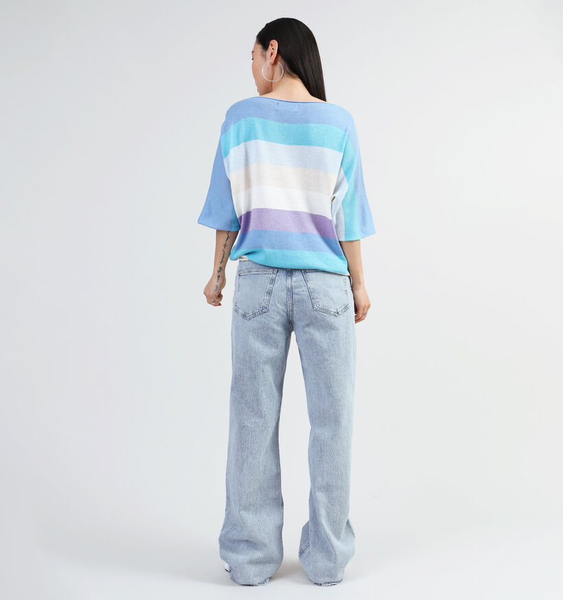 Dolce C. Pull rayé en Bleu pour femmes (349564)