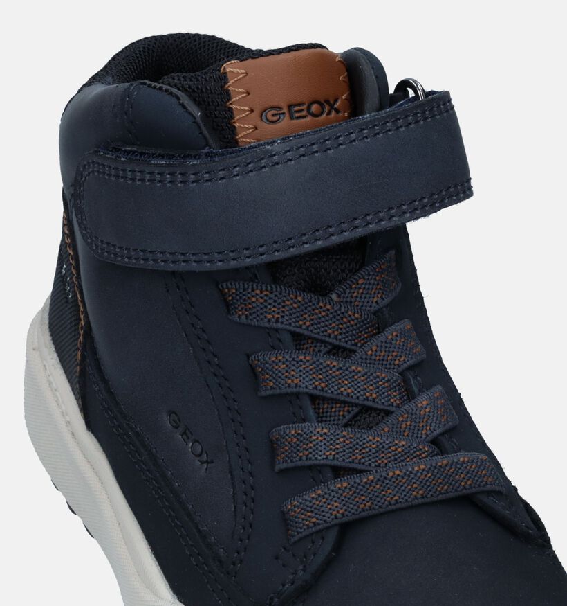 Geox Bunshee Blauwe Hoge Sneakers voor jongens (328528) - geschikt voor steunzolen