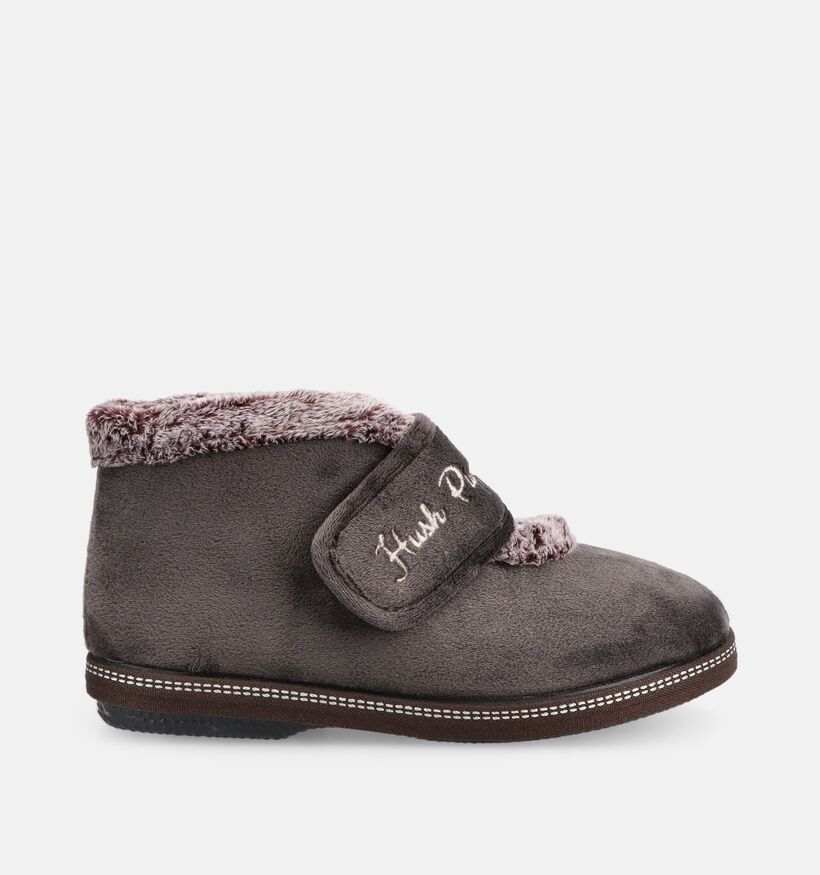 Hush Puppies Cyrilo Donkerbruine Hoge Pantoffels voor dames (377684)