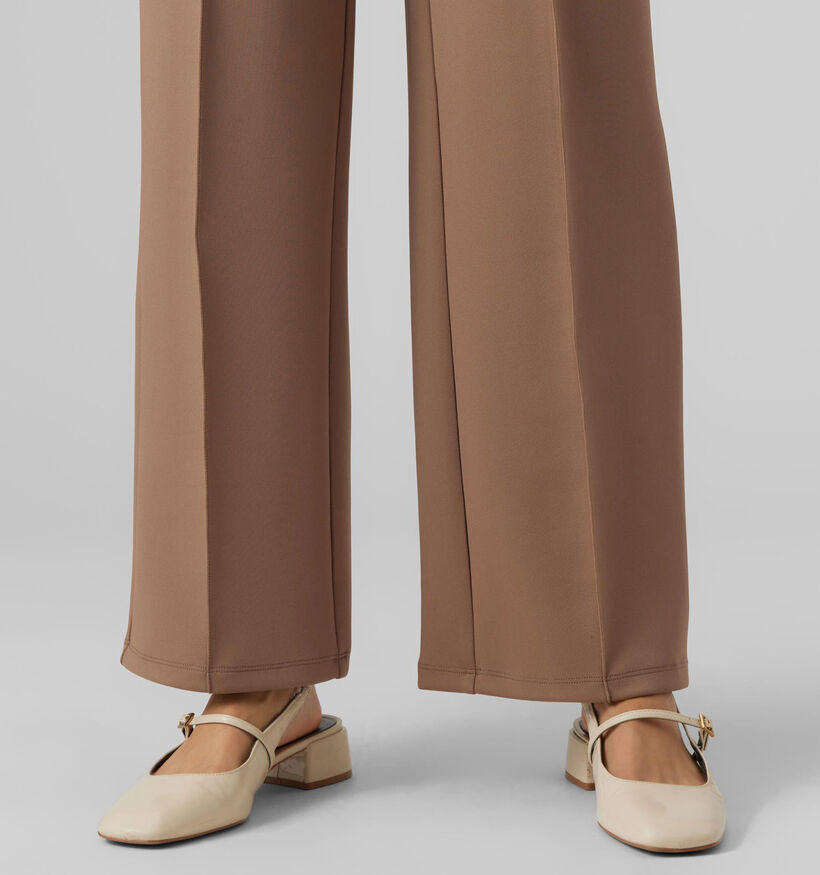 Vero Moda Panna Pantalon large en Brun pour femmes (332599)